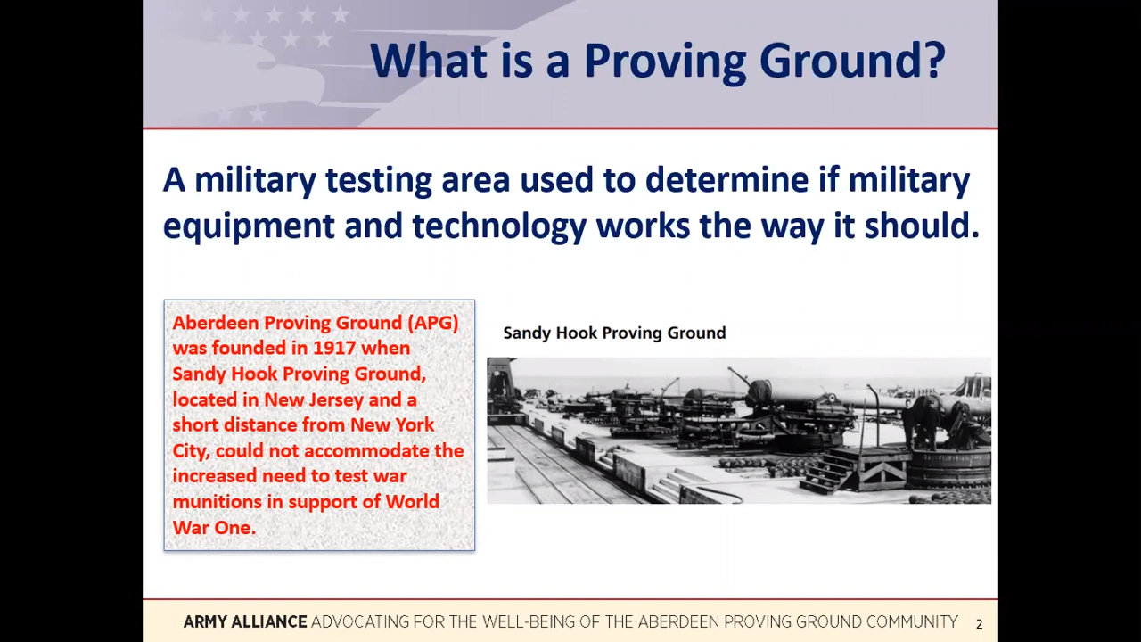 The ABC’s of APG – An Introduction to Aberdeen Proving Ground